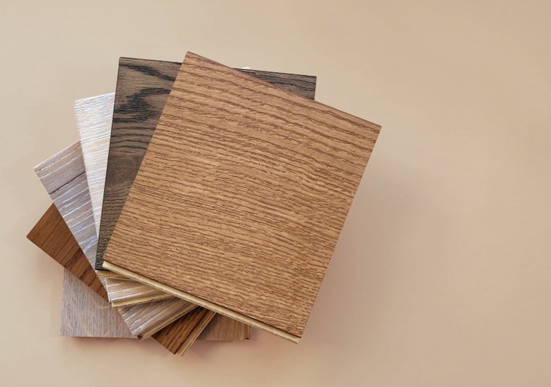 Samples of Laminate and Vinyl flooring